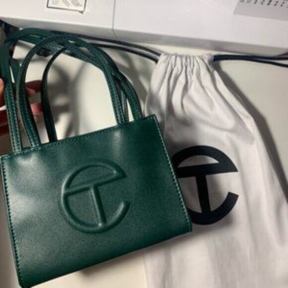 Telfar Small Dark Olive Shopping Bag - Picture 2 of 8